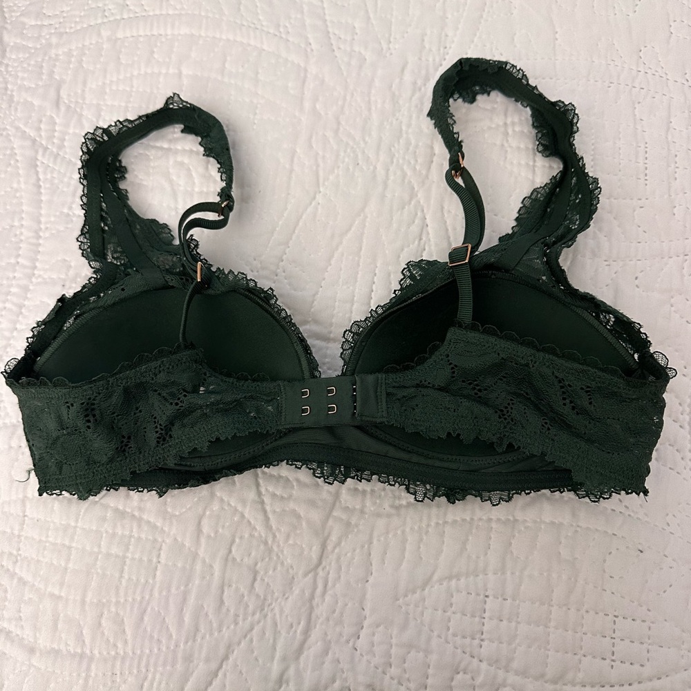 Aerie dark green bralette 34B